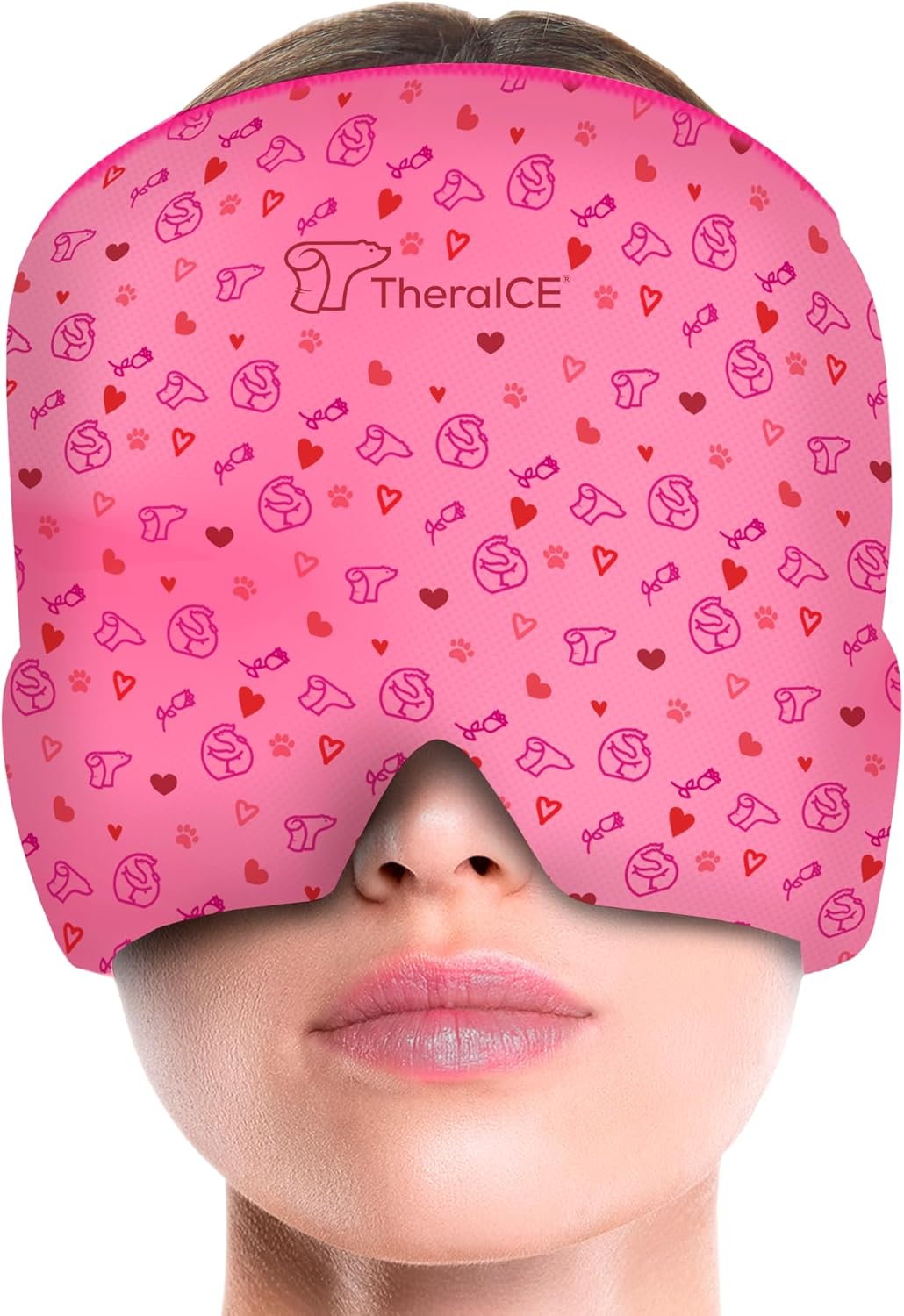 ChillEase Headache Relief Mask – Migraine Ice Cap for Women | Cold Gel Compress Hat for Stress & Pain Relief | Gift for Mom, Sister, Grandma