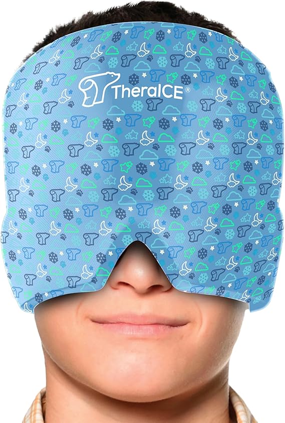 ChillEase Headache Relief Mask – Migraine Ice Cap for Women | Cold Gel Compress Hat for Stress & Pain Relief | Gift for Mom, Sister, Grandma
